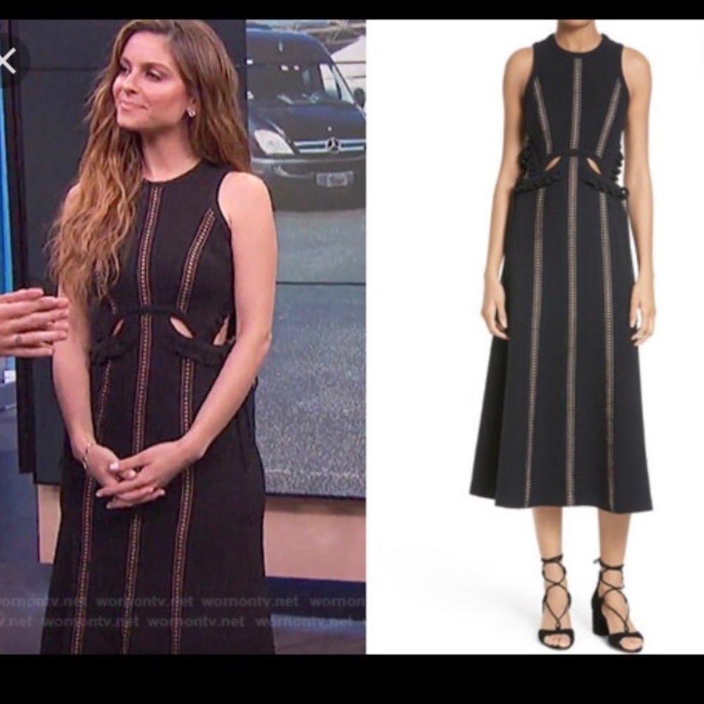 Self-Portrait Midi Dress